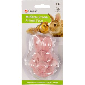 Flamingo Minerálny kameň pre hlodavce Králik 80g