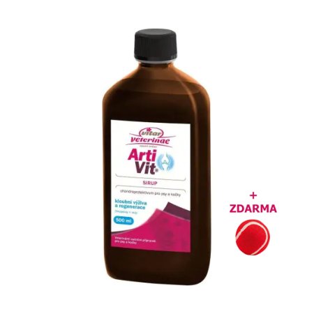 VITAR Veterinae Artivit Sirup 500 ml + Aportovací míček pro psy ZDARMA