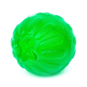 Dogtrace Silikonový míček s otvorem na krmivo - M, průměr 7cm