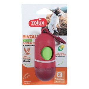 Zásobník sáčkov na exkrementy BIVOUAK červená Zolux