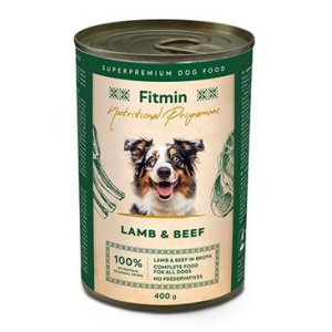 Fitmin NP konzerva s jahňacím a hovädzím pre psov 400 g