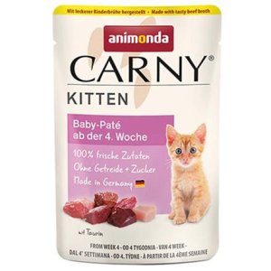Carny Kitten 85 g Baby Paté, vrecko pre mačiatka