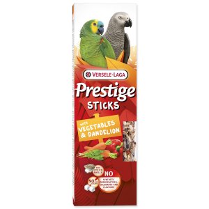 Tyčinky Versele-Laga Prestige papagáj so zeleninou a púpavou 140g 2ks