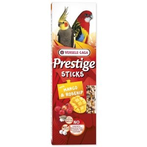 Tyčinky Versele-Laga Prestige veľký papagáj s mangom a šípkom 140g 2ks