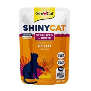 Gimcat ShinyCat vrecko kurča vo vývare Sterilized 70g