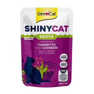 Gimcat ShinyCat vrecko tuniak s krevetami vo vývare 70g