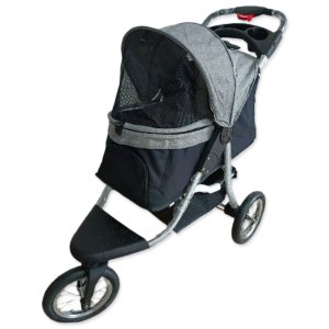 Kočík PawHut 110x54x106cm šedo-čierny