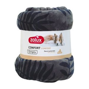 Pelech deka COCOON 200x150cm antracit se vzorem Zolux