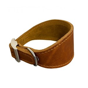 PROFIZOO Obojok VIPET kože (40 mm x 35 cm) koňak