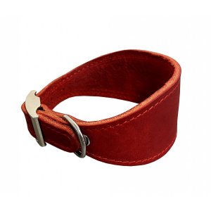 PROFIZOO Obojok VIPET koža (40 mm x 35 cm) červená