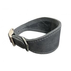 PROFIZOO Obojok VIPET koža (40 mm x 35 cm) sivá