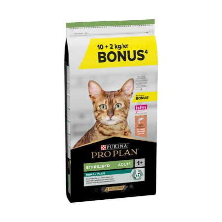 Pro Plan Cat Adult Sterilised Renal Plus losos 10 + 2 kg