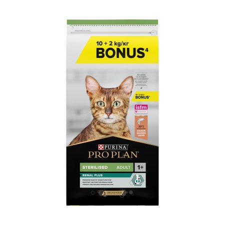 Pro Plan Cat Adult Sterilised Renal Plus losos 10 + 2 kg