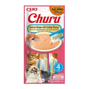 Churu Cat Salmon Recipe with Scallop Flavour 4x14g