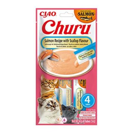 Churu Cat Salmon Recipe with Scallop Flavour 4x14g