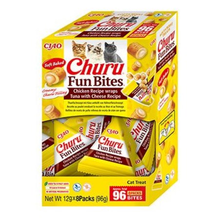 Churu Cat BOX Fun Bites Chicken wraps Tuna&Cheese8x12g
