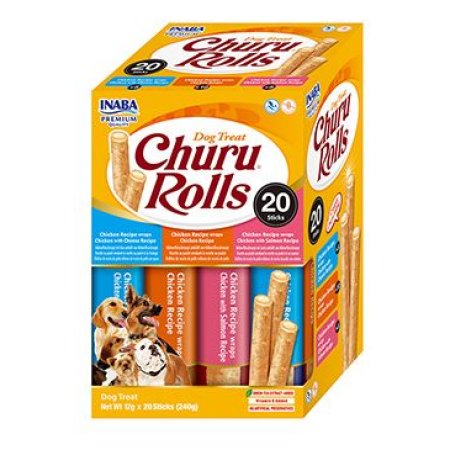Churu Dog BOX Rolls Chicken wraps Variety 20x12g