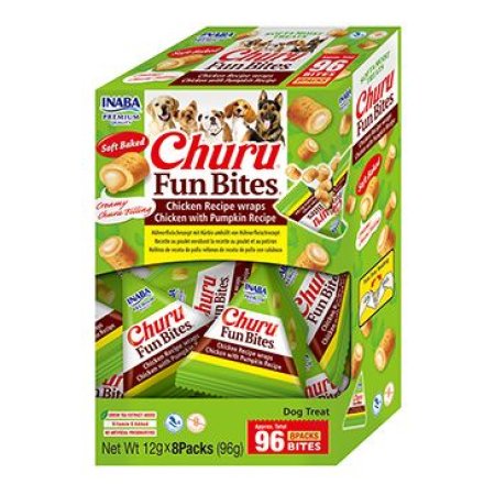 Churu Dog BOX Fun Bites Chicken wraps Chick&Pumpk8x12g