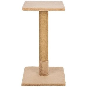 Škrabací stĺpik BEANA, 69 cm, králičie plyš, šedobéžová