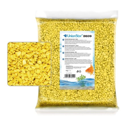 Akvarijný štrk žltý 5 kg DECO