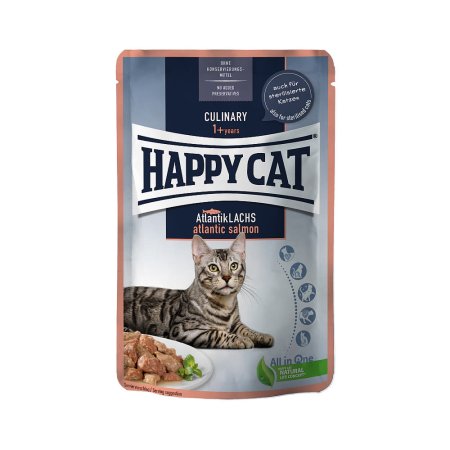 Happy Cat Vrecko Culinary Atlantik-Lachs 85 g (EXPIRÁCIA 01/2025)