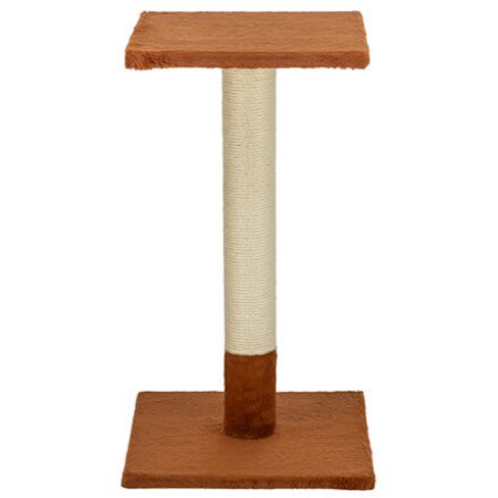 Škrabací sloupek BEANA, 69 cm, králičí plyš, rezavá