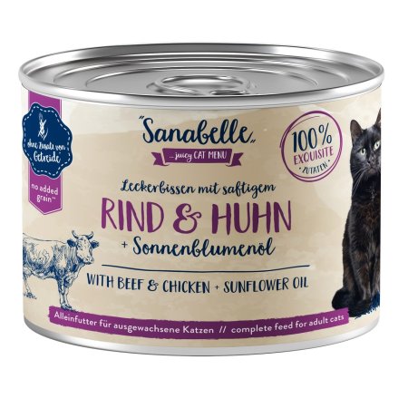 Bosch Cat Sanabelle Wet Food with Beef & Chicken 0,195 kg (EXPIRÁCIA 04/2025)