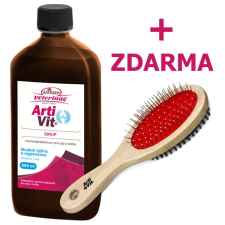 VITAR Veterinae Artivit Sirup 500 ml + 1x kefa pre psov ZADARMO (EXPIRÁCIA 02/2025)
