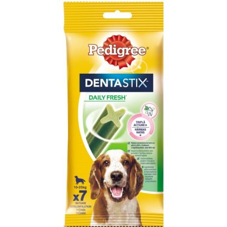 PEDIGREE pochúťka DentaStix Fresh Medium 7pack 180 g (EXPIRÁCIA 02/2025)