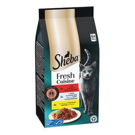 Sheba kapsička Fresh Cuisine Taste of Paris 6 x 50 g