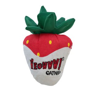 Yeowww Jahoda plnená bio šantou - biela čokoláda