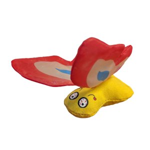 Yeowww Motýľ plnený bio šantou - červený