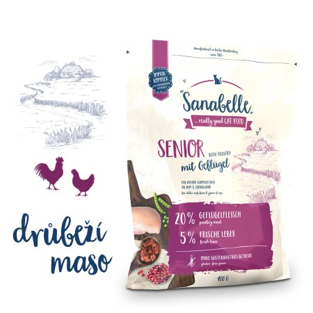 Bosch Cat Sanabelle Senior 2 kg (POŠKODENÝ OBAL)