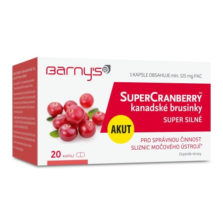 Barny"s SuperCranberry kanadské brusinky SUPER SILNÉ 20 kapslí