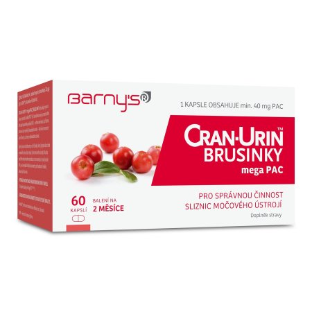 Barny"s Cran-Urin megaPAC brusinky 60 kapslí