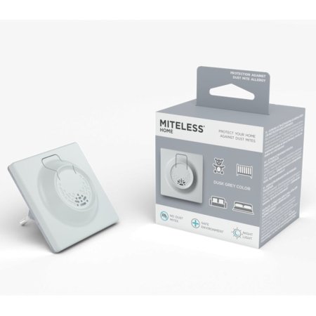 MITELESS Home Ultrazvukový odpuzovač roztočů pro domácnost šedý