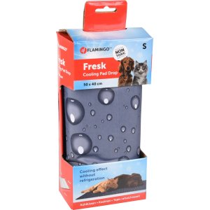 Flamingo Chladiaca podložka šedá vzor kvapky S 50x40cm
