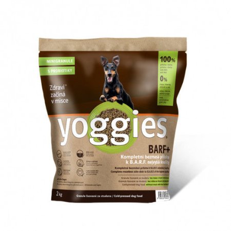 Yoggies BARF+ MINI příloha k syrovému masu, granule lisované za studena s probiotiky 2 kg