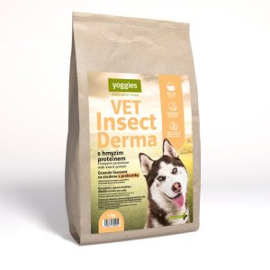Yoggies VET Insect Derma s hmyzím proteinem, granule lisované za studena s probiotiky 5 kg