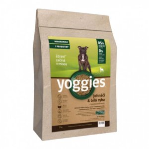 Yoggies Jehněčí maso&bílá ryba, minigranule lisované za studena s probiotiky 2 kg