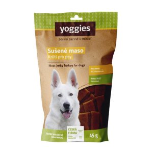 Yoggies Sušené krůtí maso pro psy (proužky) 45 g