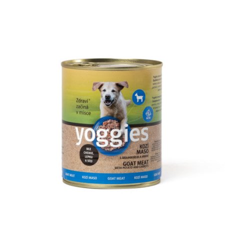 Yoggies kozí konzerva s bramborem a mrkví 800 g 