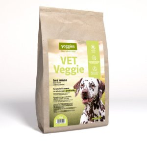 Yoggies VET Veggie bez masa, granule lisované za studena s probiotiky 5 kg