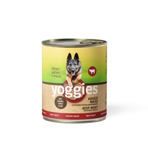 Yoggies hovězí konzerva s ostropestřcem mariánským 800 g