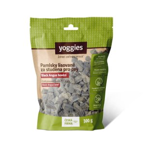 Yoggies Black Angus hovězí pamlsky lisované za studena 300 g