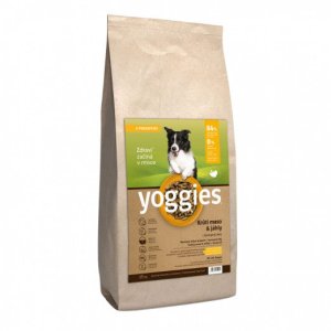 Yoggies Krůtí maso&jáhly, granule lisované za studena s probiotiky 15 kg