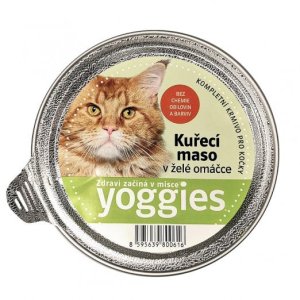 Yoggies mistička pro kočky s kuřecím masem a želé omáčkou 85 g