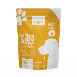 Yoggies Vařená potrava pro psy – krůtí maso s pohankou 150 g