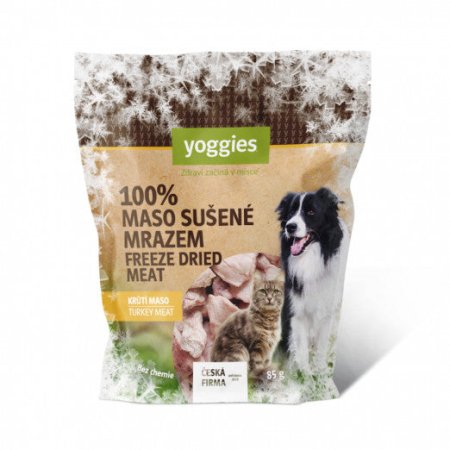 Yoggies Mrazem sušené krůtí maso lyofilizované 85 g