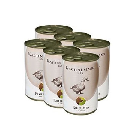 BOHEMIA MASO Kachní ve vlastní šťávě SIX PACK 6x400g